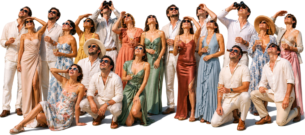Invitados celebrando